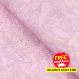 Pink Cork Fabric In Block Style With Beige Backing 0.74 Thickness Cof - 532 - A Cork Fabric