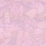 Pink Cork Fabric In Block Style With Beige Backing 0.74 Thickness Cof - 532 - A Cork Fabric