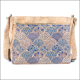 Printed Cork Crossbody Bag for Women Shoulder Purse with Zipper Pocket BAGD-603 C Flash Sales