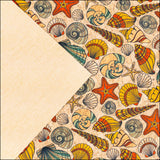 Sea Shells & Starfish Cork Fabric COF-636 cork fabric