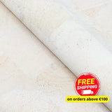 White Solid Cork Fabric With Beige Backing 0.79Mm Thickness Cof - 533 - A Cork Fabric