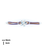 Handmade Cork Flower Bracelet – Natural & Vegan