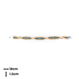 Hand-Woven Natural Cork Bracelet for Women – Cross-Design