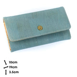 Women’s Natural Cork Long Wallet – Sustainable Vegan Wallet with Multiple Compartments