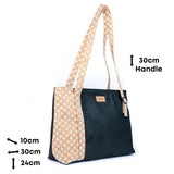 Floral Cork Shoulder Bag - Daisy Print Eco Portugal | Corkadia