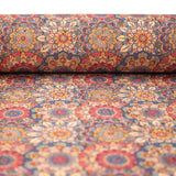 Cork fabric tile with mosaic design COF-289 - CORKADIA