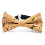 Mens cork leather bow ties