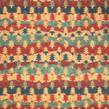 Vibrant cork fabric - Christmas tree pattern
