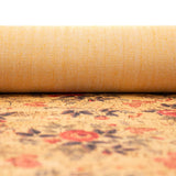 Red flowers and butterflies pattern cork leather fabric COF-263 - CORKADIA