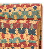 Vibrant cork fabric - Christmas tree pattern