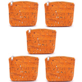 Orange and silver Cork Purses BAG-2050-B