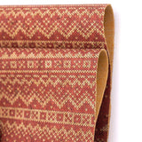 Natural cork Christmas Fabric Collection Red christmas fir tree pattern COF-329 - CORKADIA