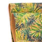 Areca Palm leaf pattern Cork Fabric