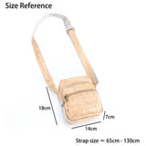 Dimensions of men's crossbody bag
