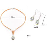 Vegan jewelry set pendant and earrings SET-080