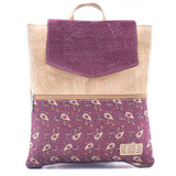 Small cork leather backpack