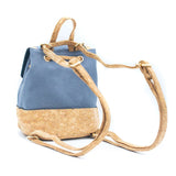 Azure Cork and Cotton Backpack BAG-2078-A