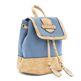 Azure Cork and Cotton Backpack BAG-2078-A