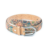 Floral Finesse: Women's Cork Belt with Nature's Charm
