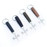 Dragonfly pendant colorful cork keychain  I-067
