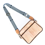 Ladies' Natural Cork Crossbody Bag with Wide Shoulder Strap BAGP-164