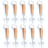 Dragonfly pendant colorful cork keychain  I-067