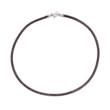 3MM Round Brown Cork Necklace