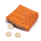 Orange and silver Cork Purses BAG-2050-B