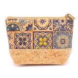 Porte-monnaie et porte-cartes à fermeture éclair à carreaux BAG-2048-D (5 unités)