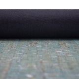 Turquoise green with silver cork textile sheet COF-366 - CORKADIA