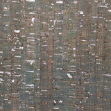 Turquoise green with silver cork textile sheet COF-366 - CORKADIA