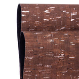 Brown with silver cork textile sheet COF-368 - CORKADIA