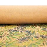 Bamboo leaves pattern material / Made from Sustainable Cork fabric COF-374 - CORKADIA