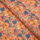 Rose flower pattern Cork fabric COF-378 - CORKADIA