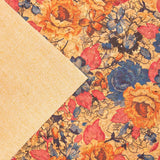 Rose flower pattern Cork fabric COF-378 - CORKADIA