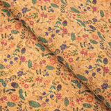 Bird, hazelnut, and leaves fabric