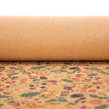 Bird, hazelnut, and leaves fabric