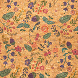 Bird, hazelnut, and leaves fabric