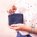 Orange and silver Cork Purses BAG-2050-B