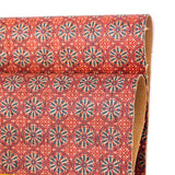 Red geometric cork material - wholesale
