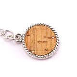Natural cork earrings handmade women's earrings ER-025 - CORKADIA