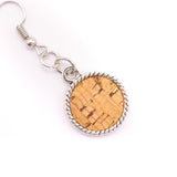 Natural cork earrings handmade women's earrings ER-025 - CORKADIA