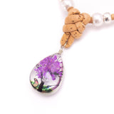 Vegan jewelry set pendant and earrings SET-080