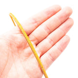 yellow cork leather cord