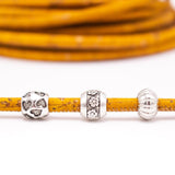 yellow cork leather cord