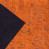 Orange Portuguese Cork Fabric Rustic COF-184