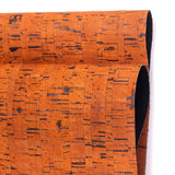 Orange Portuguese Cork Fabric Rustic COF-184