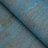 Vibrant Turquoise Cork Fabric