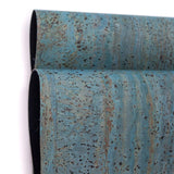 Turquoise blue Portuguese Cork Fabric COF-125 - CORKADIA