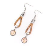 Dried flower pendant and earrings SET-079-4